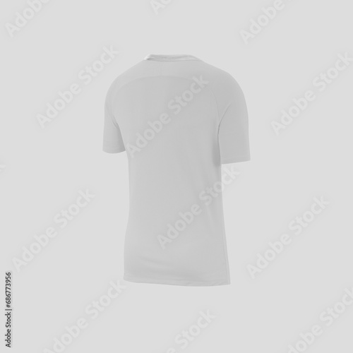 back jersey mockup on gradient wihte to gray background