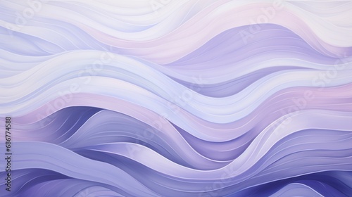 wavy lines in pastel shades of lilac and periwinkle, conveying a sense of whimsical charm.