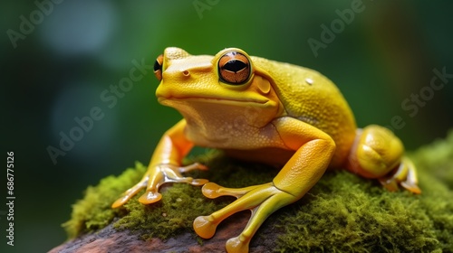 Frog sitting on a Rock