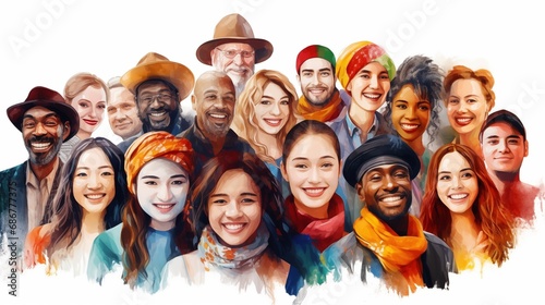People of diverse backgrounds fostering mutual friendships, building bridges across cultures, and creating a harmonious community that celebrates inclusivity, understanding, and unity.
