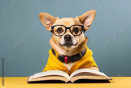 dog reading book © Tayyab Adeel 