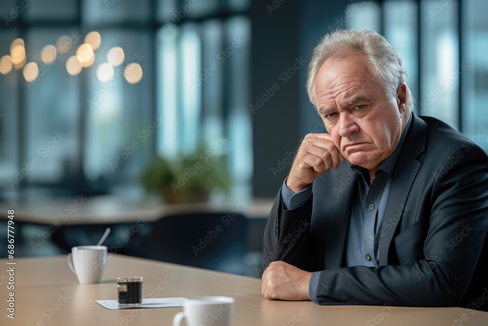 Photo of fail trouble businessman depressed pensioner, stress mood dissatisfied tension unwell Photo of fail trouble businessman depressed pensioner, stress mood dissatisfied tension unwell