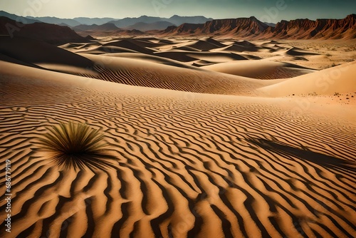 a closeup view of desert landscape