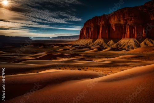 Sublime stillness reigns as the desert's undisturbed beauty
