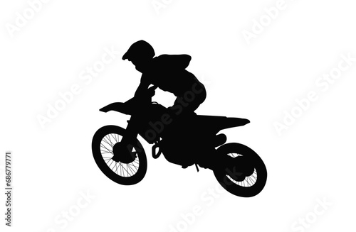silhouette of a motorcycle © kris