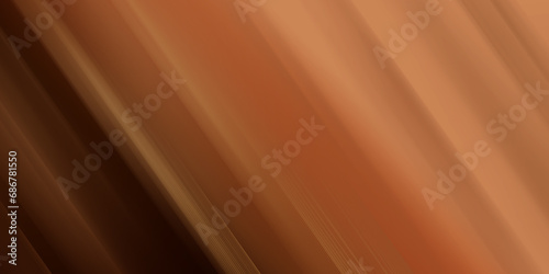 Brown abstract background with colored stripes. Modern dark wide abstract banner design