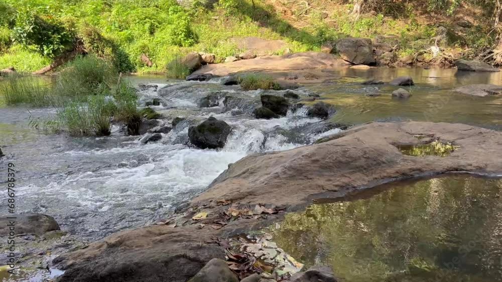 Water flowing in river High quality 4k video - Stream of water Water flowing in river High quality 4k video - Stream of water