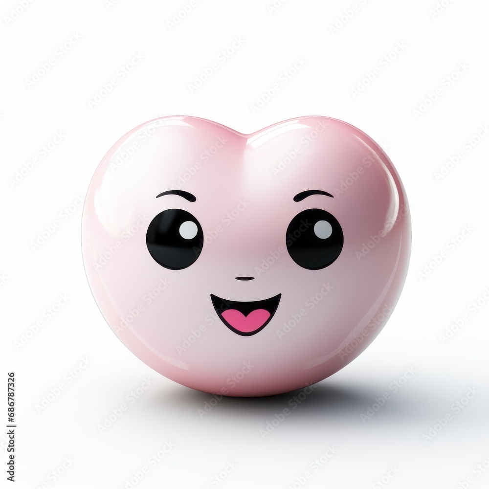 Fototapeta premium pretty heart with eyes