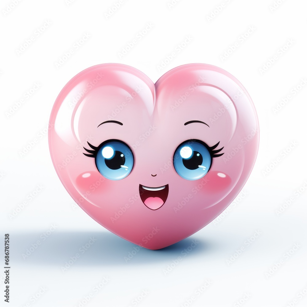 Fototapeta premium a sweet heart with eyes