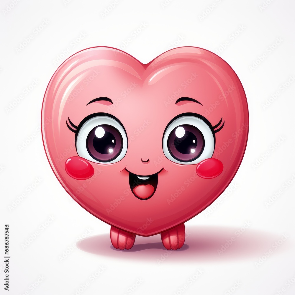 Fototapeta premium a sweet heart with eyes