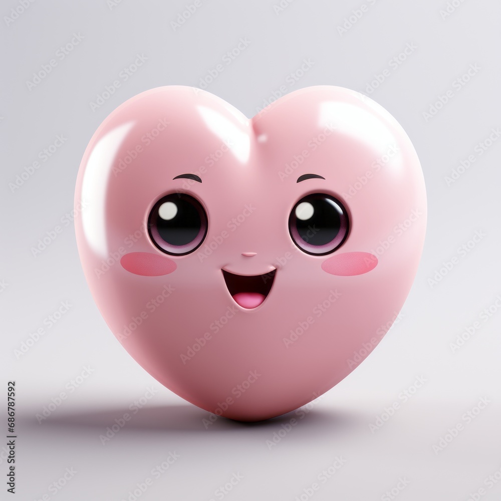 Fototapeta premium a sweet heart with eyes