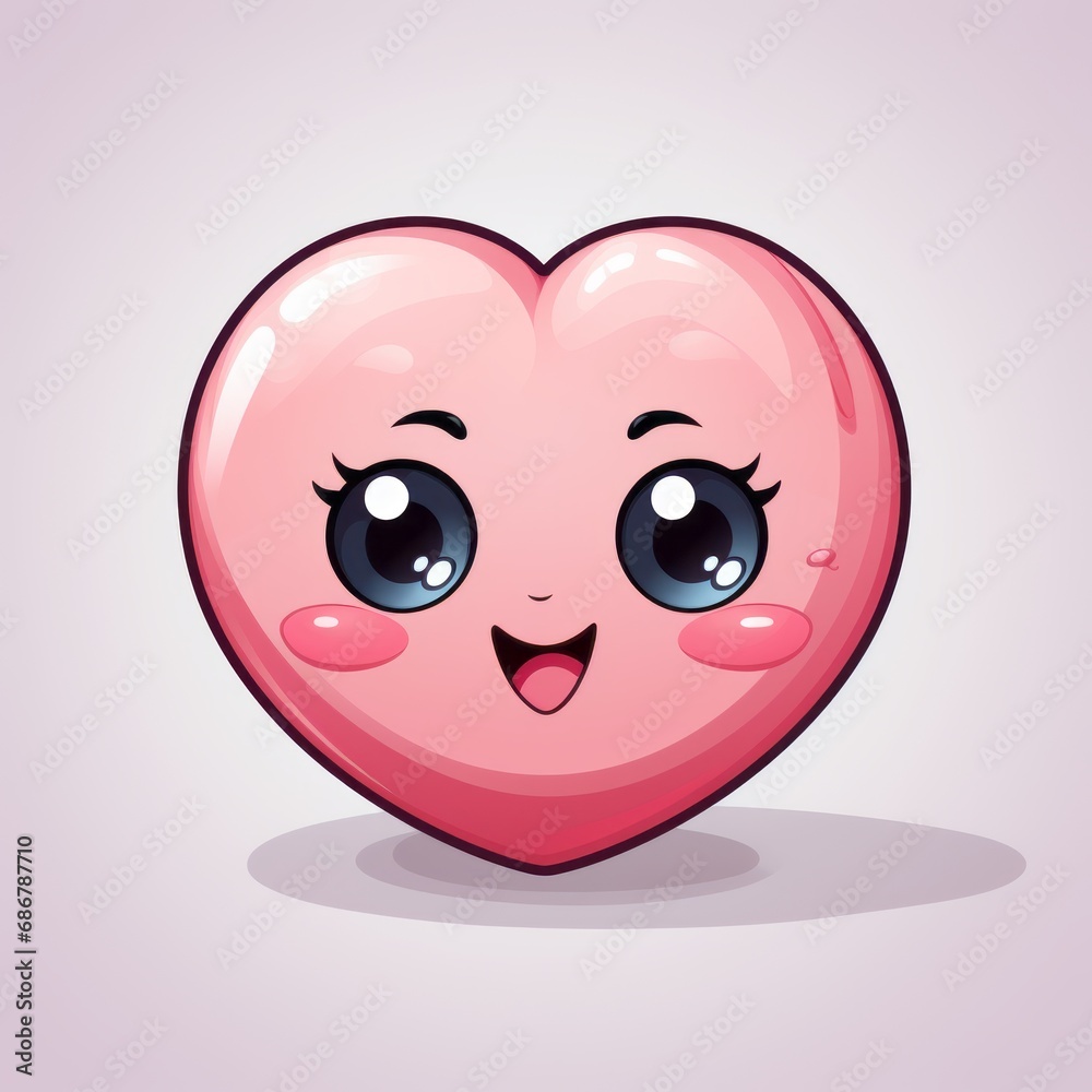 Fototapeta premium a sweet heart with eyes
