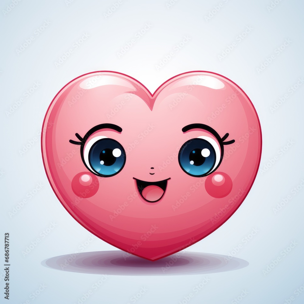 Fototapeta premium a sweet heart with eyes