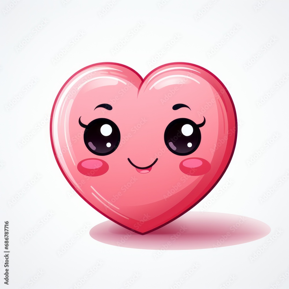 Fototapeta premium a sweet heart with eyes