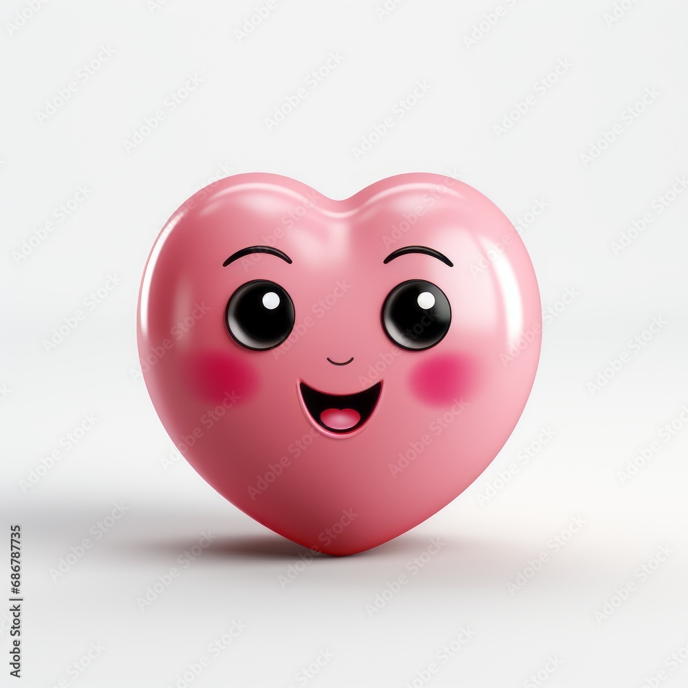 Fototapeta premium a sweet heart with eyes