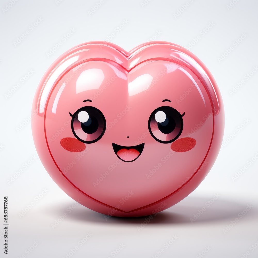 Fototapeta premium a sweet heart with eyes