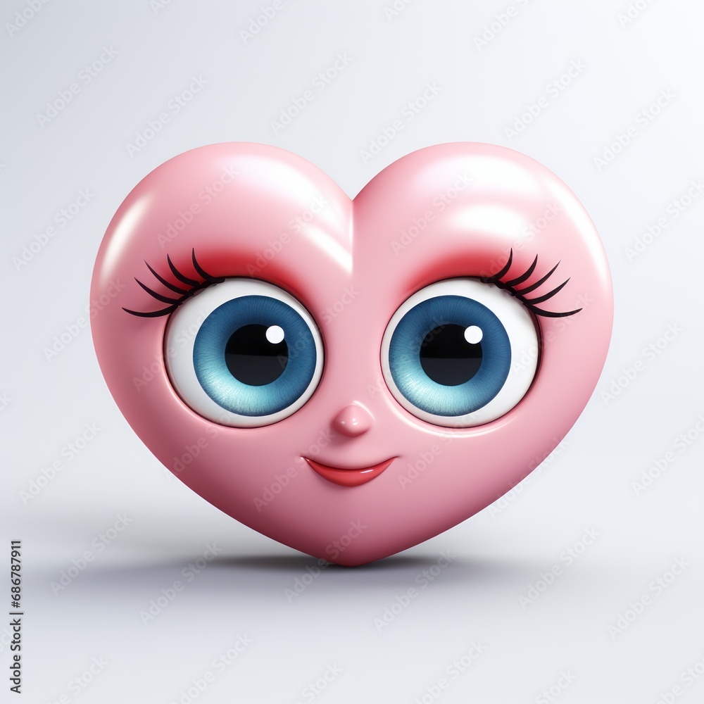 a cute little heart with eyes a cute little heart with eyes