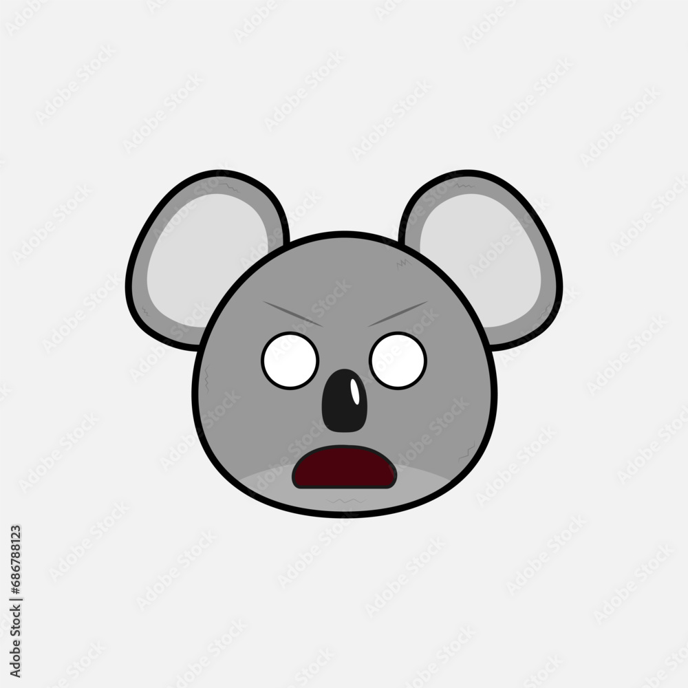 Vector illustration of Koala with emotions
Vector illustration of Koala with emotions