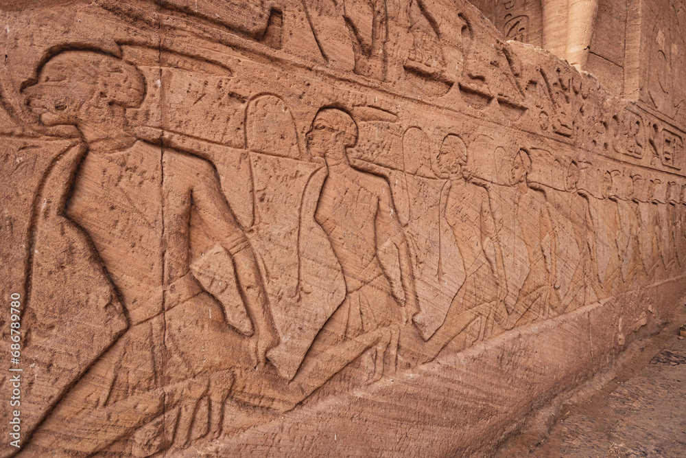 The Great Temple of Ramesses II in Abu Simbel Upper Egypt outside view