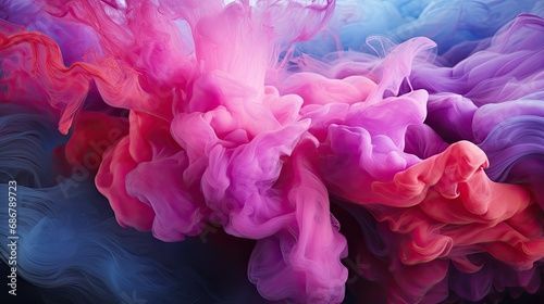 Abstract colorful background and splash. Generative AI