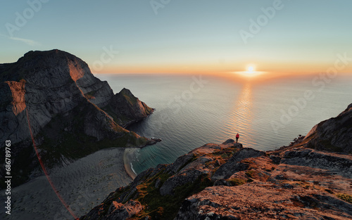 Hiking in Lofoten, Norway