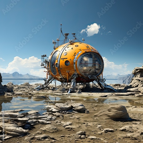 Terrestrial exploration spacecraft. Generative AI