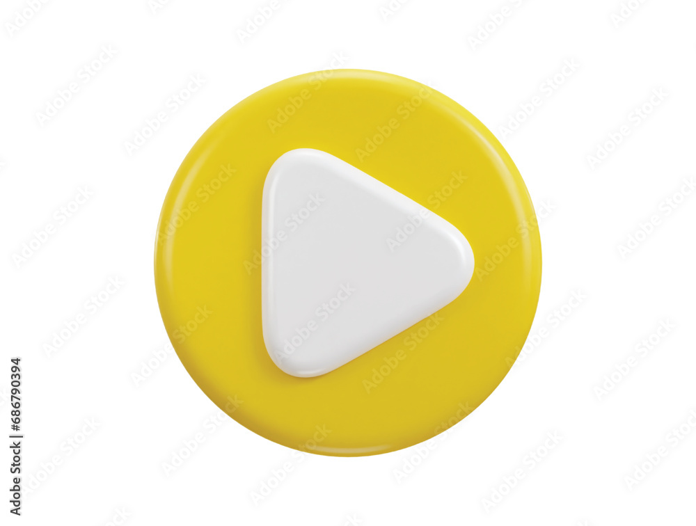 3d play button icon vector illustration 3d play button icon vector illustration