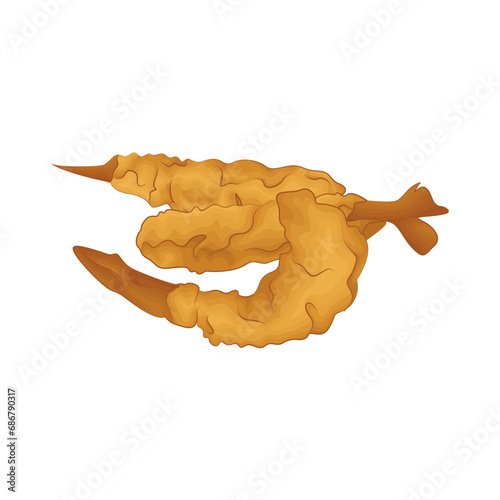 shrimp tempura illustration 