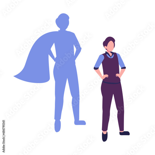 Wallpaper Mural ambition, motivation, leadership metaphore flat style illustration vector design Torontodigital.ca