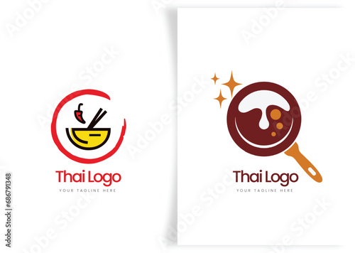 Set of cooking, kitchen food, restaurant, home baking logo collection