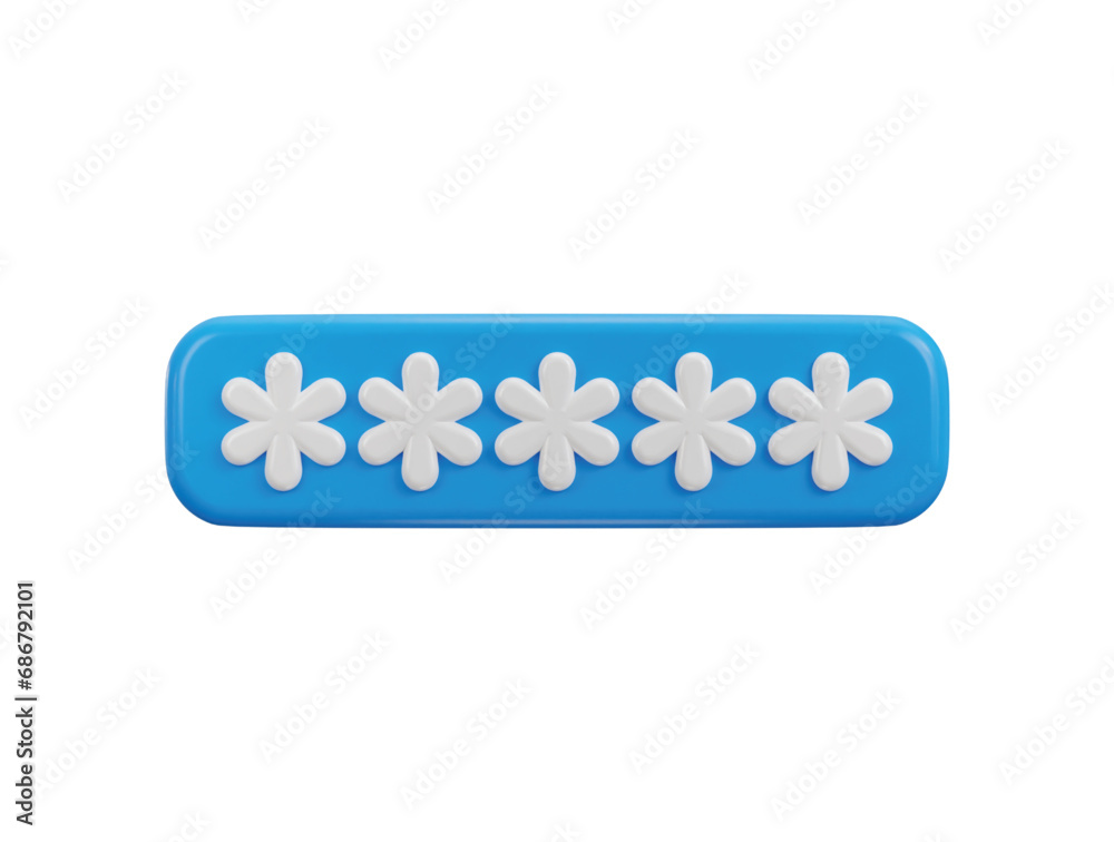password icon 3d rendering vector illustration password icon 3d rendering vector illustration