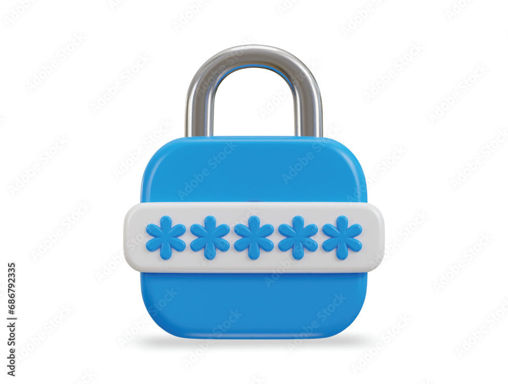 padlock with password icon 3d pin code password icon 3d render padlock with password icon 3d pin code password icon 3d render