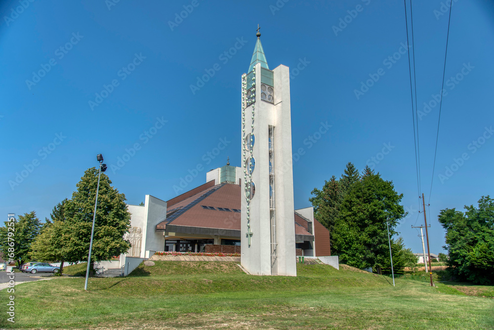 Obraz premium The Parish church of Saints Cyril and Methodius, Radenci