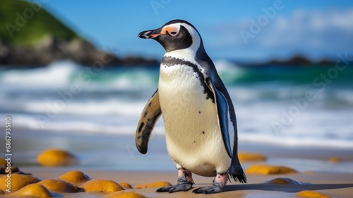 penguin on the beach 