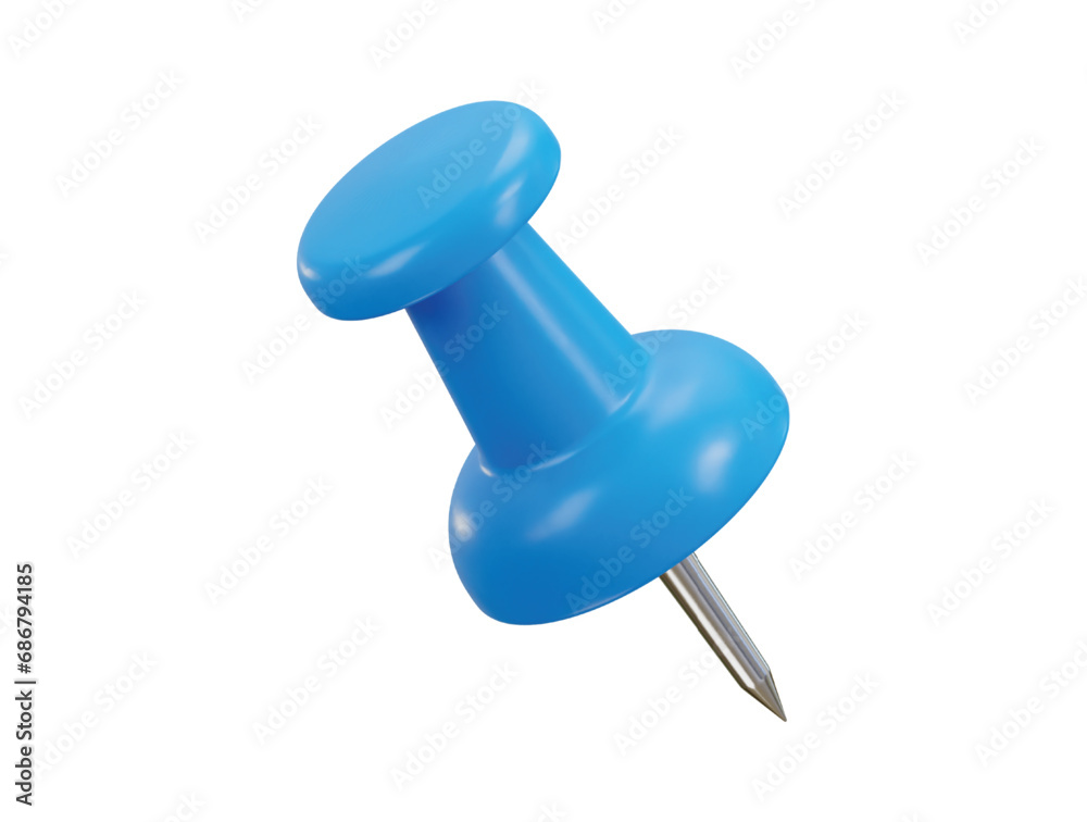 pushpin icon 3d rendering vector illustration pushpin icon 3d rendering vector illustration