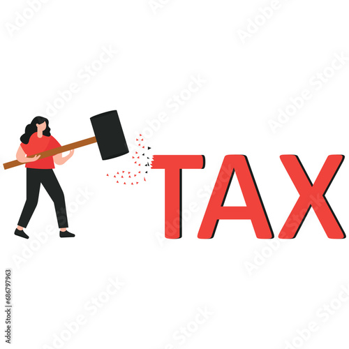 Tax cut Illustration

 photo