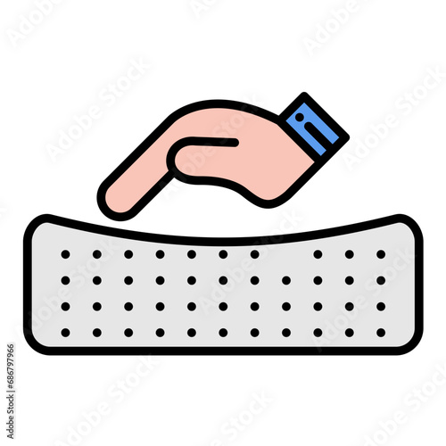 Comforter Flat Multicolor Icon