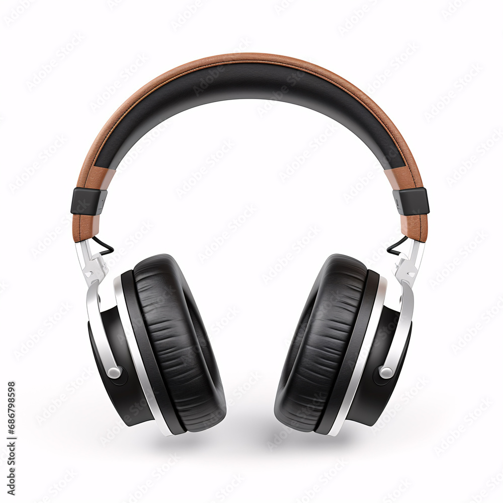 Earphones on pure backdrop, audio aficionados idea. Earphones on pure backdrop, audio aficionados idea.