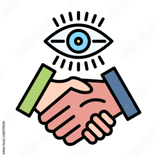 First Impression Flat Multicolor Icon