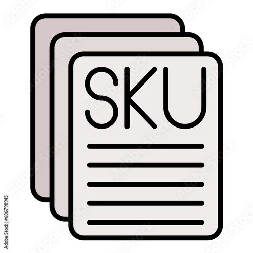 Sku Description Flat Multicolor Icon