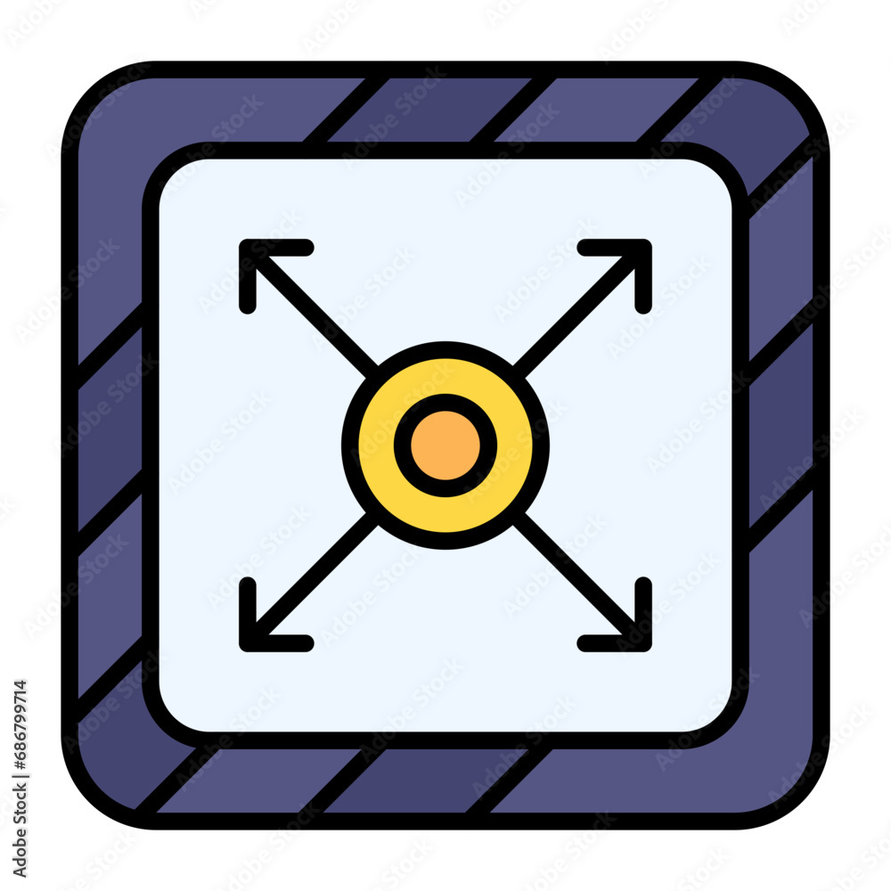 Area Flat Multicolor Icon Area Flat Multicolor Icon