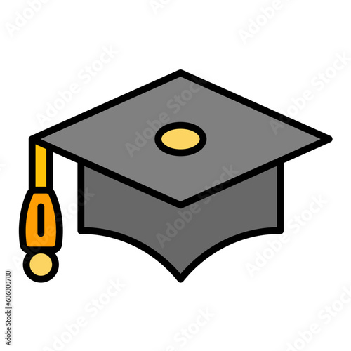 Alumni Flat Multicolor Icon