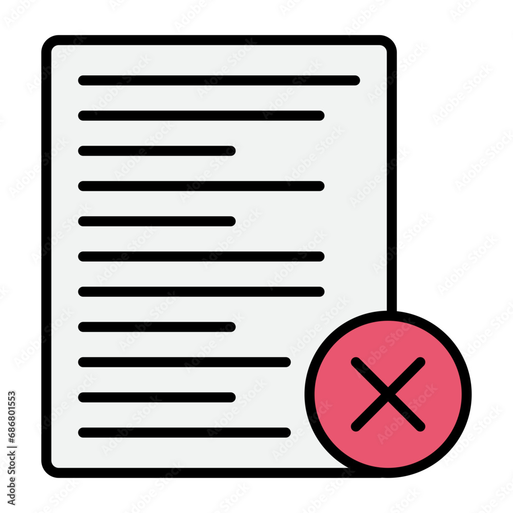 Bad Resume CV Flat Multicolor Icon Bad Resume CV Flat Multicolor Icon