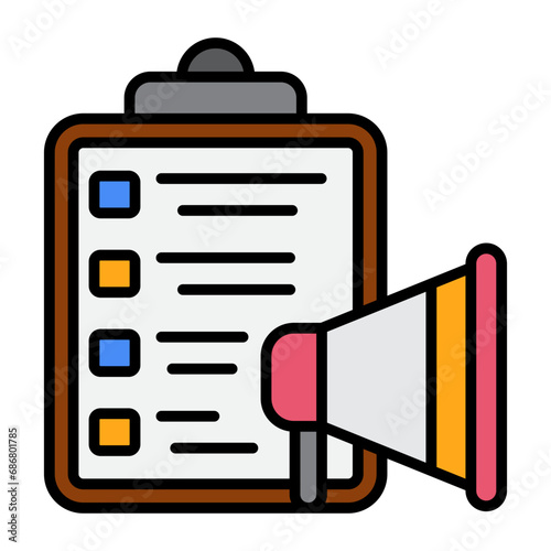 Recruitment Agency Flat Multicolor Icon