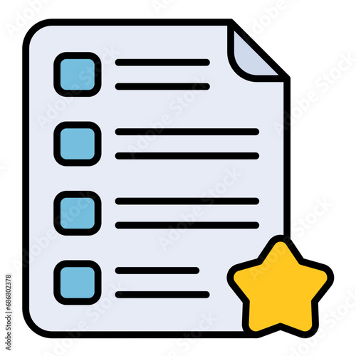 Wishlist Flat Multicolor Icon