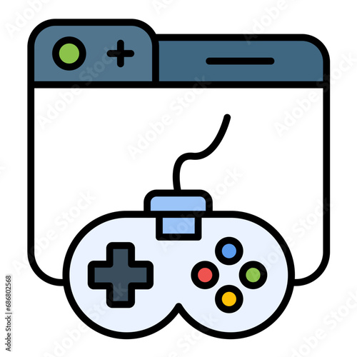 Games And Hobby Flat Multicolor Icon