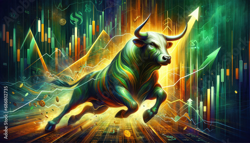 Dynamic Bull in a Thriving Stock Market