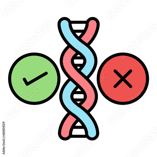 Bioethics Debate Flat Multicolor Icon