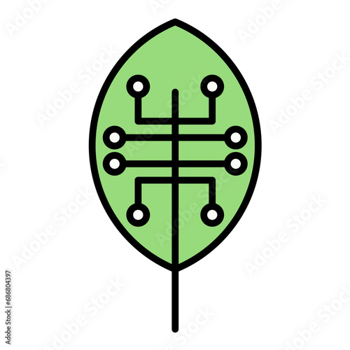 Synthetic Biology Flat Multicolor Icon