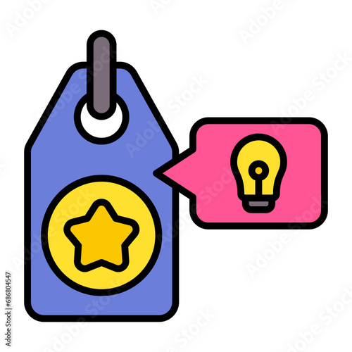 Brand Mentions Flat Multicolor Icon
